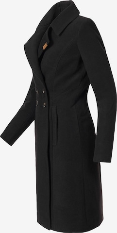 NAVAHOO Between-Seasons Coat 'Wooly' in Black