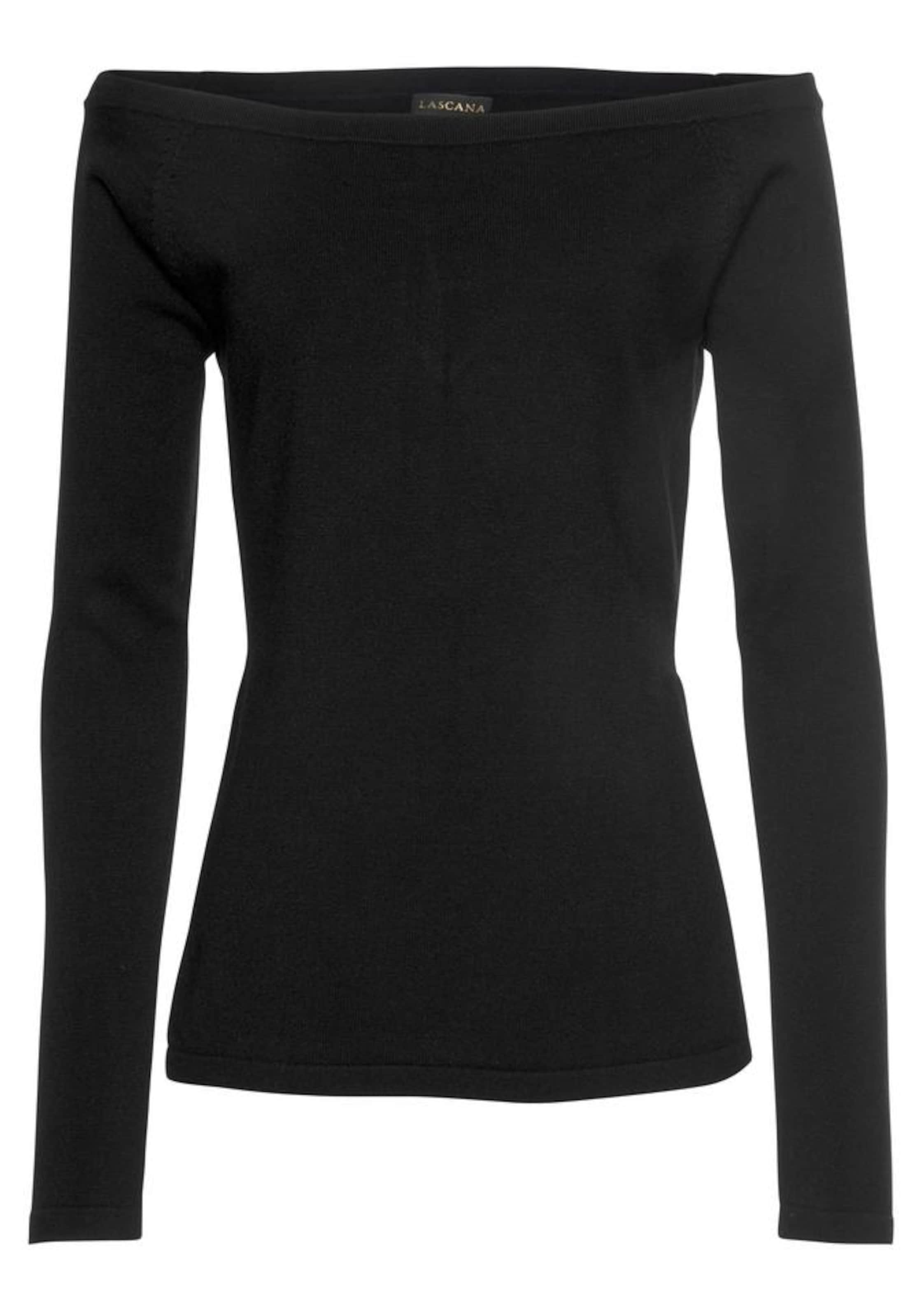 LASCANA Свитер в Черный: спереди