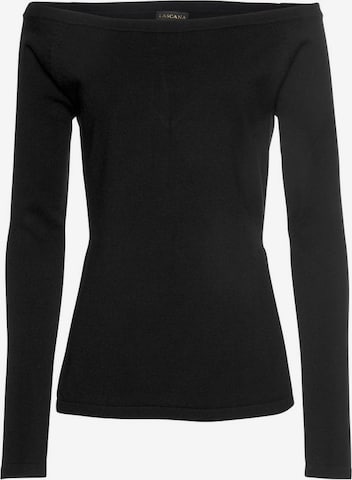 LASCANA Sweter w kolorze czarny: przód