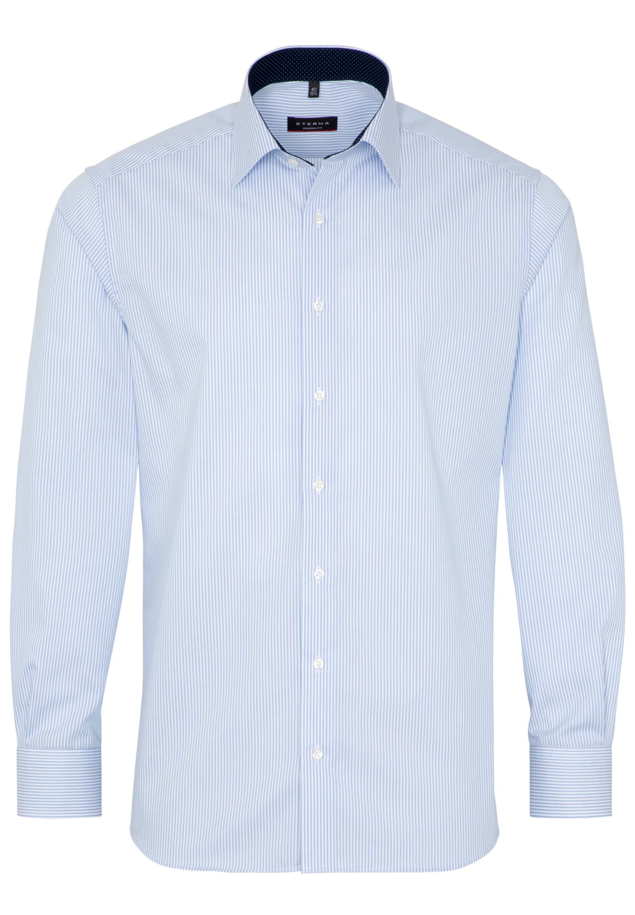 ETERNA Hemd in Blau: Vorderseite