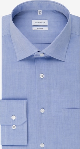 Coupe regular Chemise business SEIDENSTICKER en bleu : devant