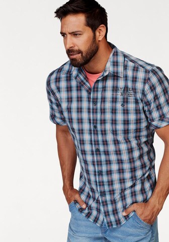 Man's World Regular fit Button Up Shirt in Blue: front