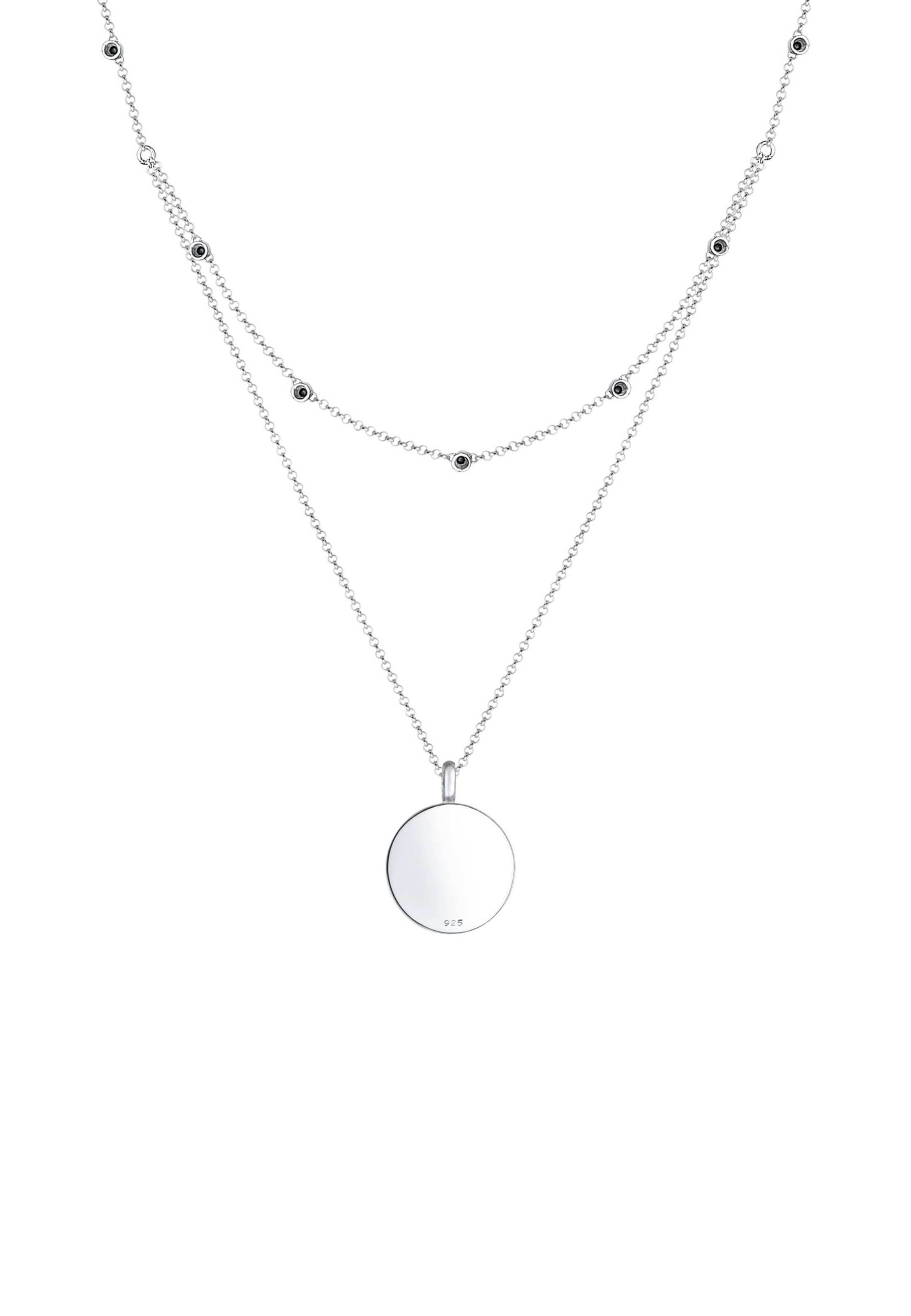 ELLI Halsband 'Layer' i silver