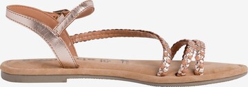 TAMARIS Strap Sandals in Bronze