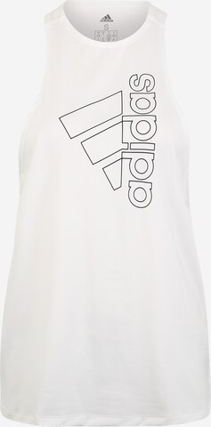 ADIDAS SPORTSWEAR - Top deportivo en blanco: frente