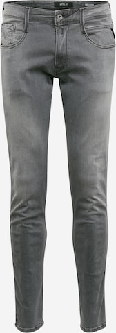 REPLAY Slimfit Jeans 'Anbass' in Grijs: voorkant