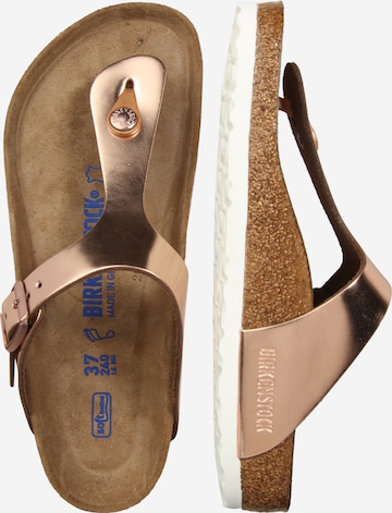 BIRKENSTOCK Žabky 'Gizeh' - Zlatá