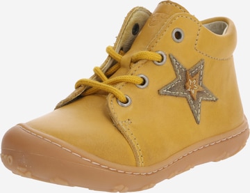 Pepino First-Step Shoes 'Romy' in Yellow: front