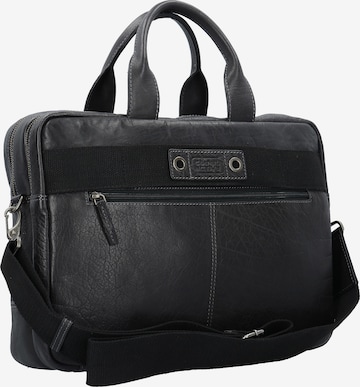 CAMEL ACTIVE Ontario Businesstasche Leder 40 cm Laptopfach in Schwarz