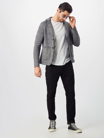 JACK & JONES Regular Fit Sweatblazer 'CARTER' in Grau