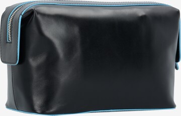 Piquadro Toiletry Bag 'Blue Square' in Black