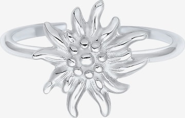 ELLI Ring 'Edelweiss' in Zilver: voorkant