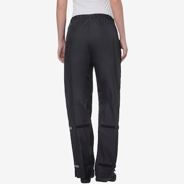 VAUDE Regular Outdoor Pants 'Fluid' in Black