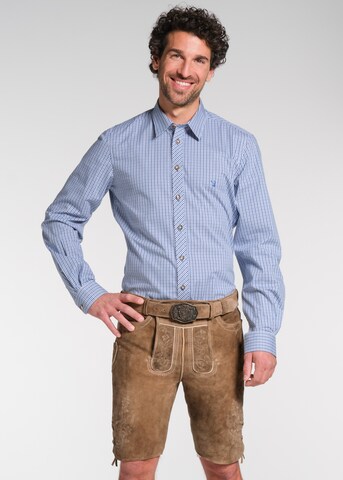 SPIETH & WENSKY Slim fit Traditional pants 'Mayen' in Brown