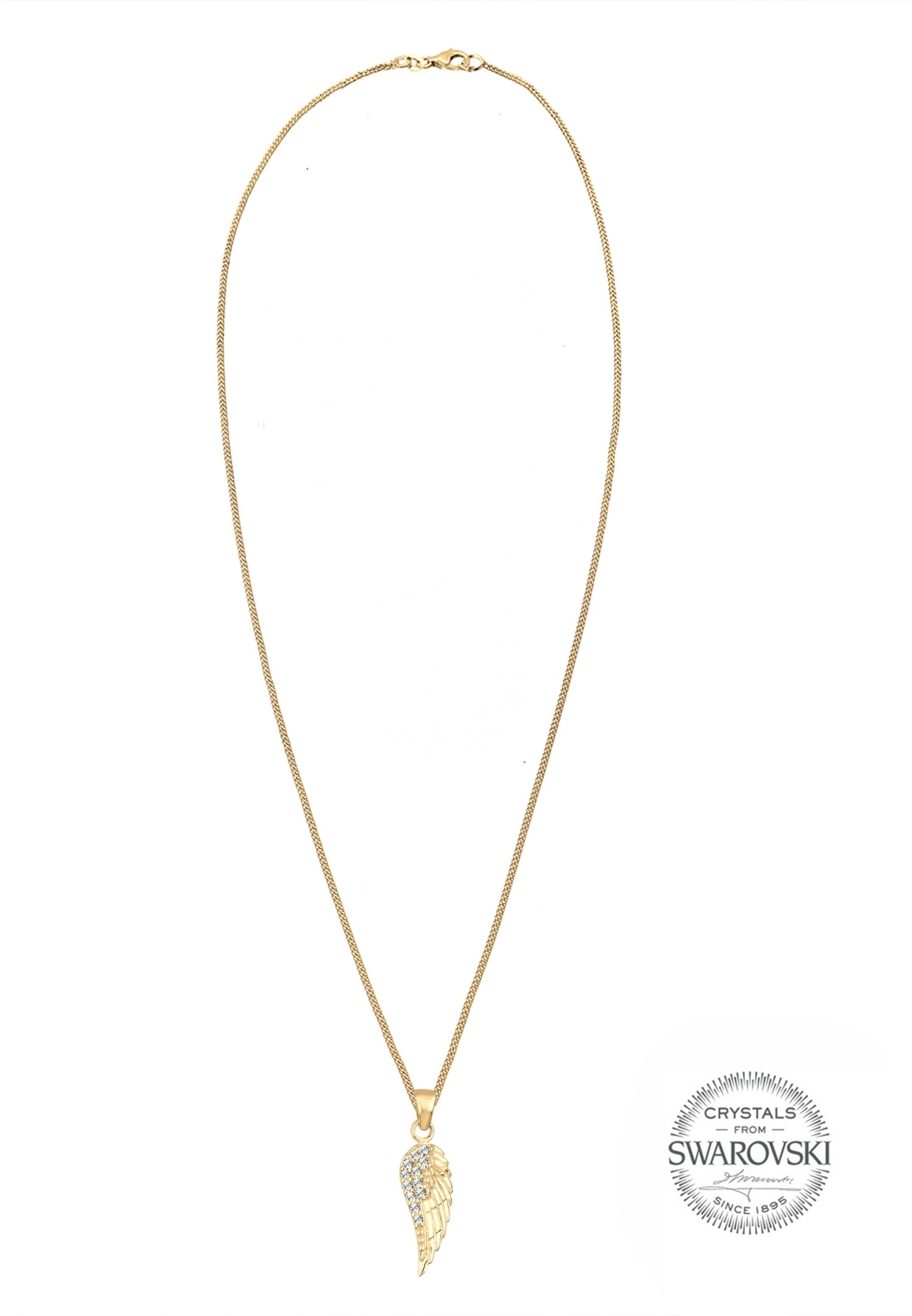 ELLI Ketting 'Flügel' in Goud: voorkant