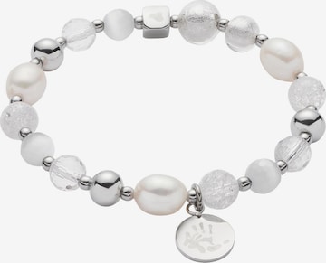 LEONARDO Bracelet in White: front