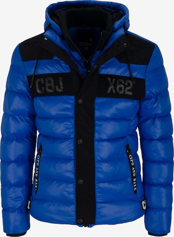 CIPO & BAXX Winter Jacket in Blue: front