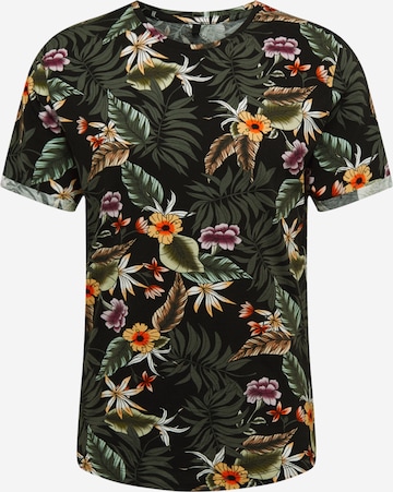 Key Largo Shirt 'MT PLANTS' in Black: front