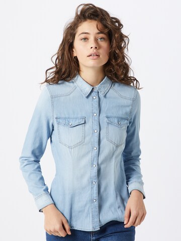 ONLY Blouse 'Rockit' in Blauw: voorkant