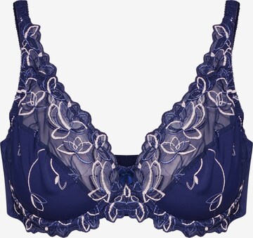 Hunkemöller T-shirt BH 'Diva' in Blauw: voorkant