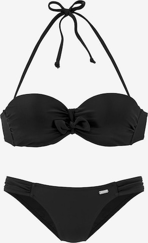 VENICE BEACH Bikini in Zwart: voorkant