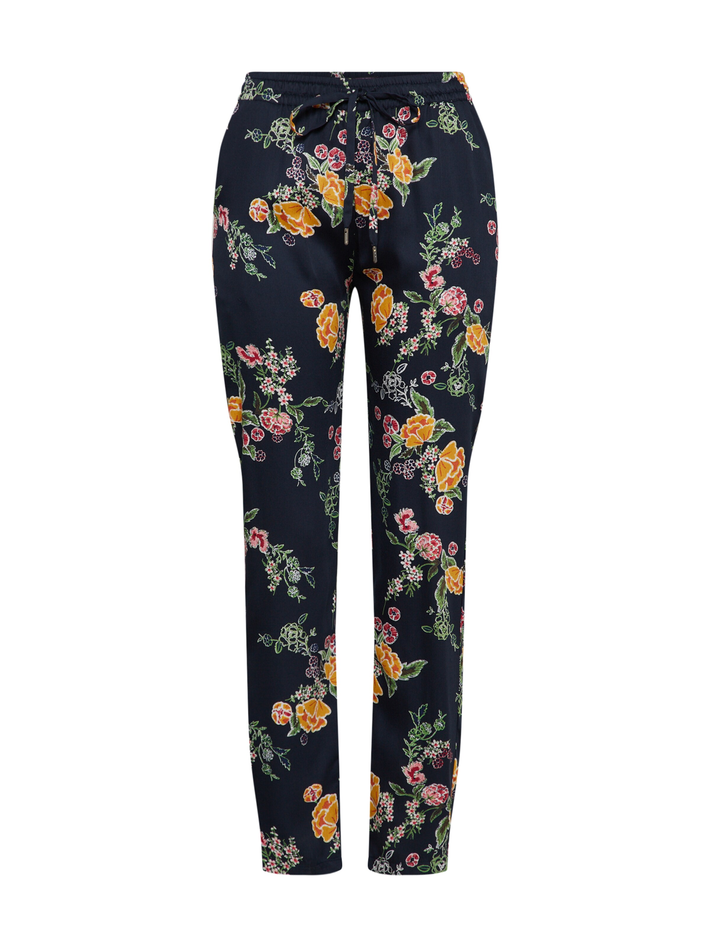 OBJECT - Bandplooibroek in de kleur Navy