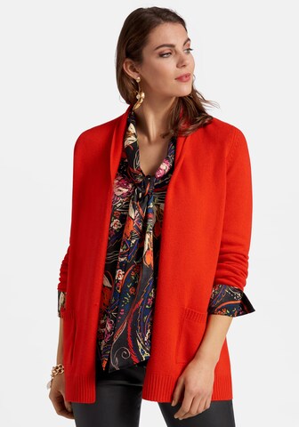 Peter Hahn Cardigan in Rot: Vorderseite