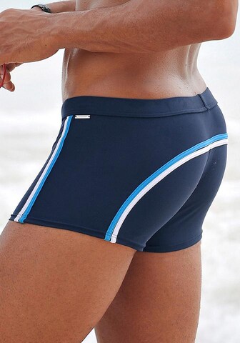 CHIEMSEE Athletic Swim Trunks in Blue