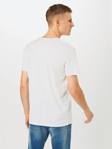 EINSTEIN & NEWTON Regularny krój Koszulka 'Fake News Ali Gator' w kolorze biały