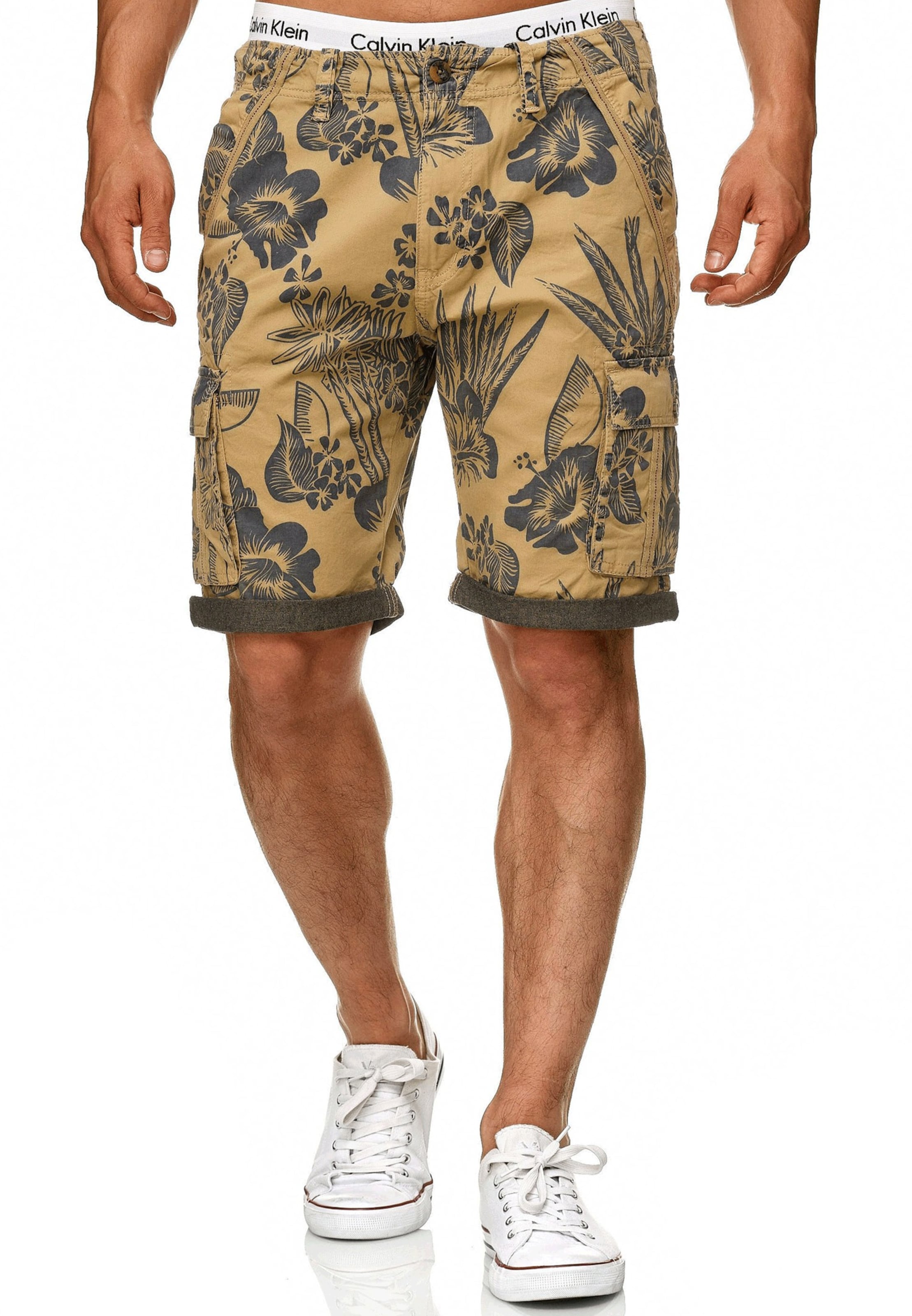 INDICODE JEANS Regular Cargo trousers 'Albert' in Brown: front