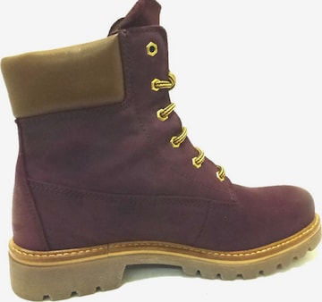 CAMEL ACTIVE Lace-Up Ankle Boots in Purple