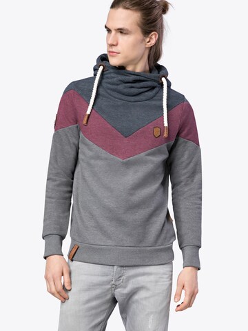 naketano Sweatshirt 'Kifferboarder' in Grey: front