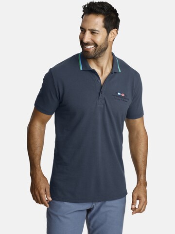 Jan Vanderstorm Poloshirt 'Hjord' in Blau: Vorderseite