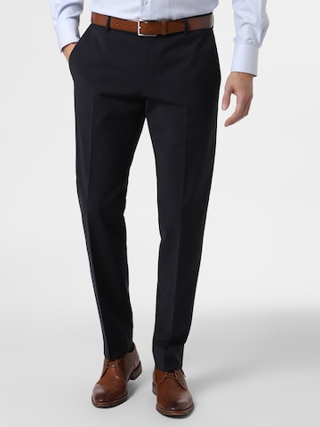 Finshley & Harding Regular Pantalon 'Mitch' in Blauw: voorkant