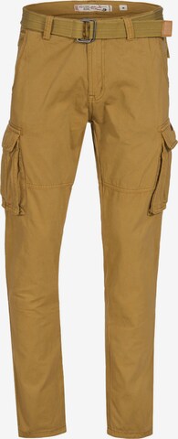 INDICODE JEANS Cargo Pants ' William ' in Brown: front