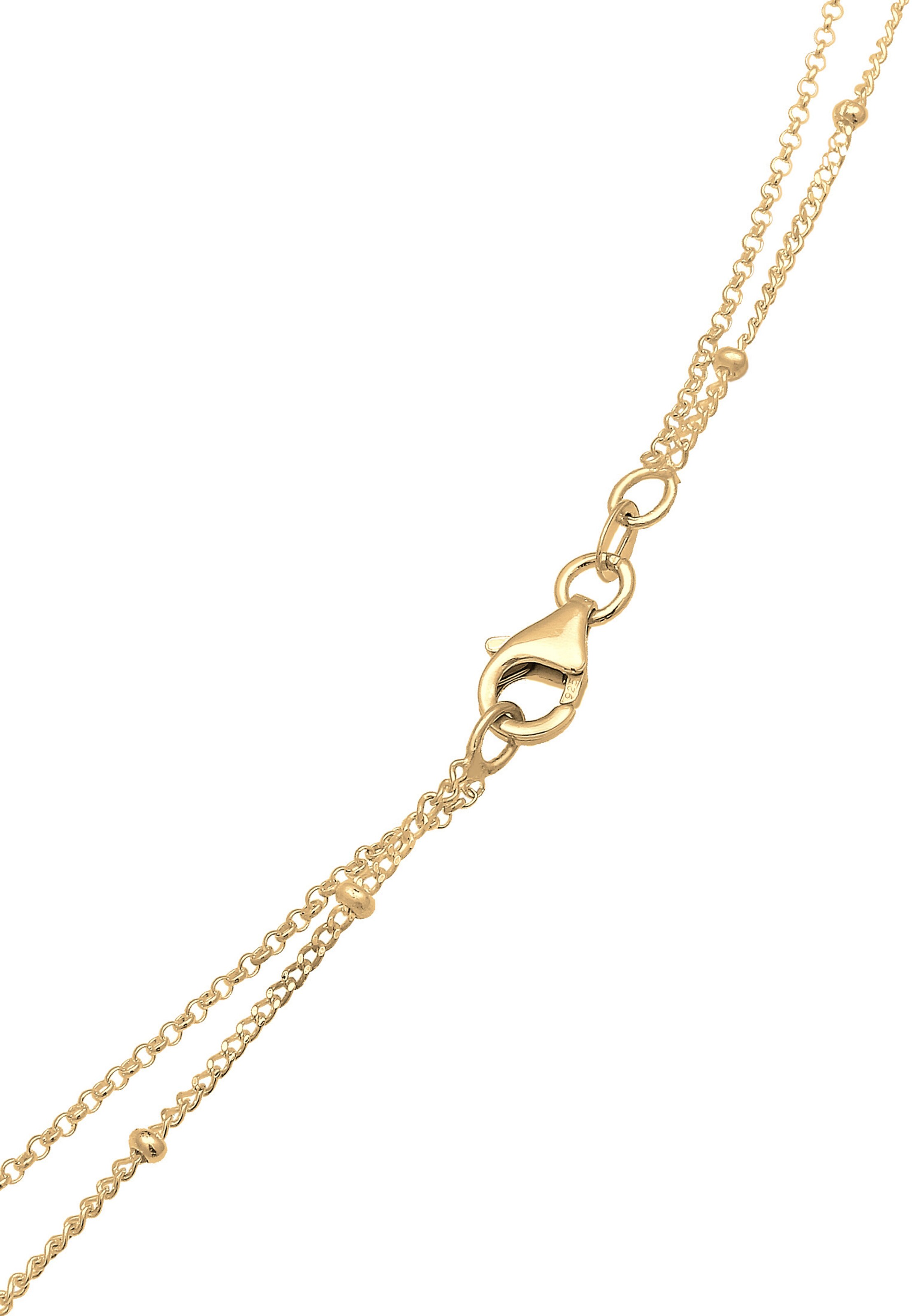 ELLI Layer Halskette 'Feder' in Gold