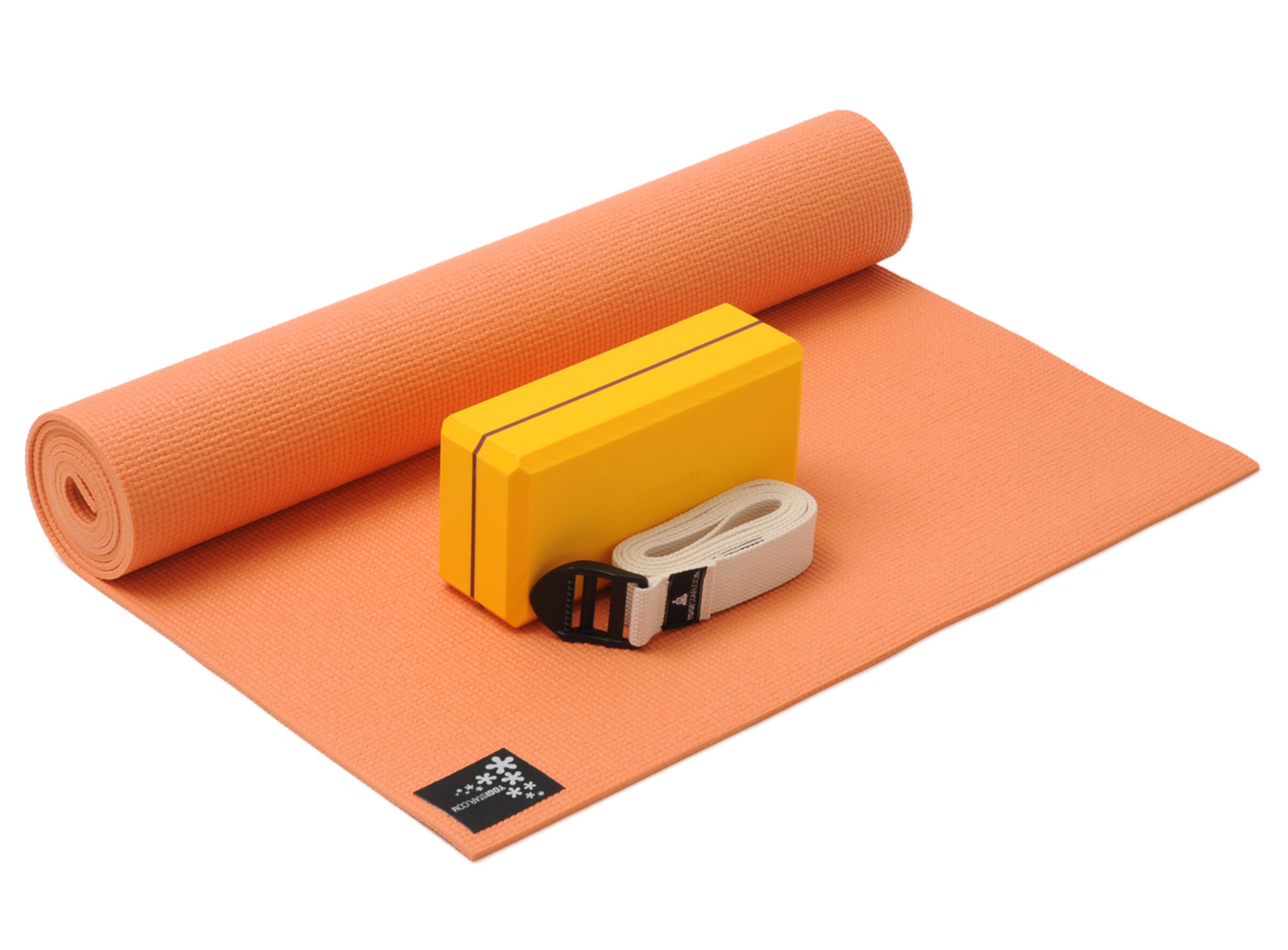 YOGISTAR.COM Yoga-set Kick It - One in Orange: Vorderseite