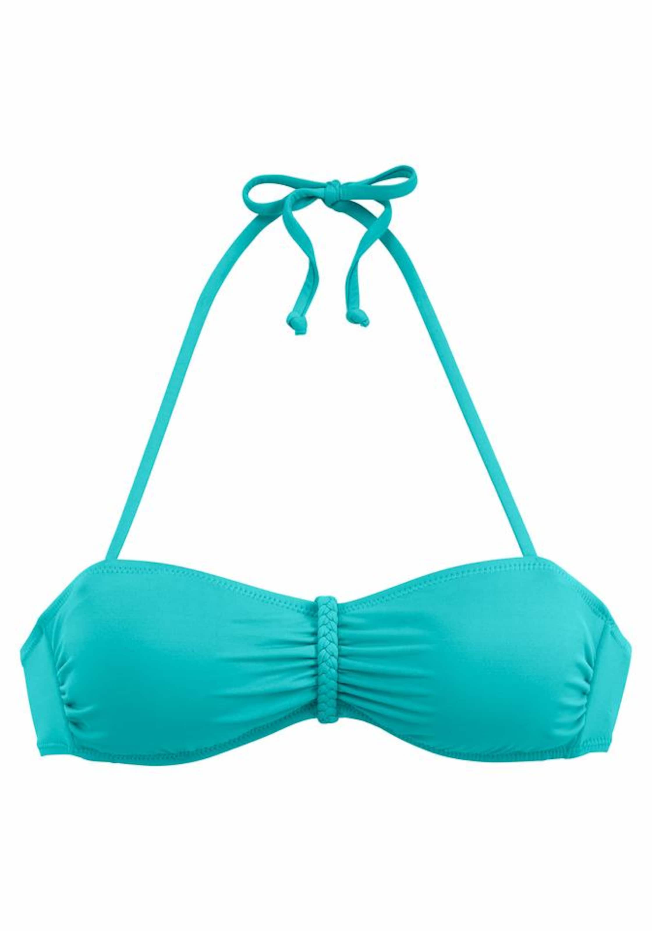BUFFALO - Top de bikini 'Happy' en azul: frente