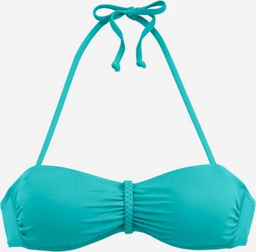 BUFFALO - Top de bikini 'Happy' en azul: frente