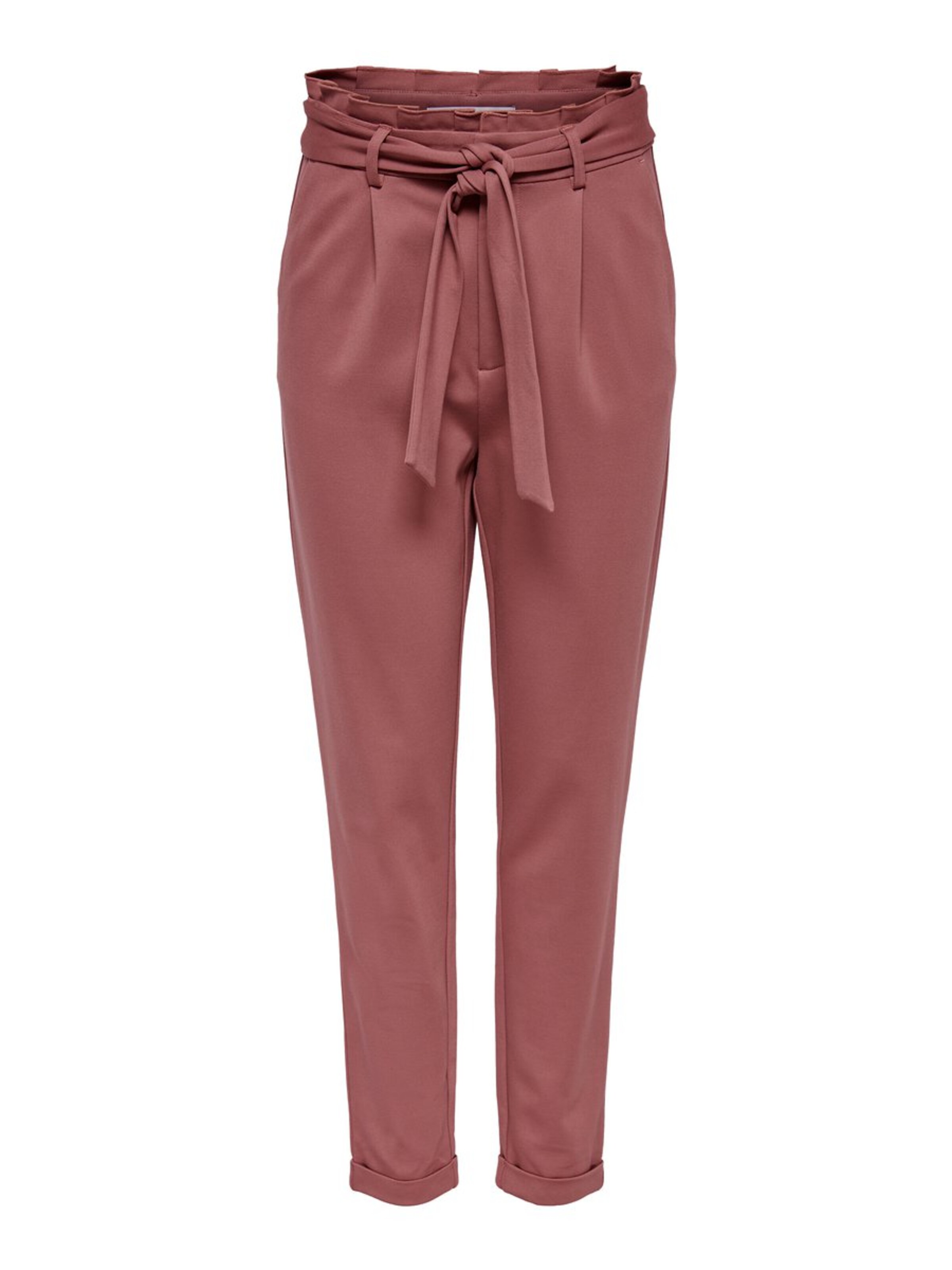 ONLY Tapered Pleat-front trousers in Red: front