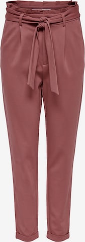 ONLY Tapered Pleat-Front Pants in Red: front