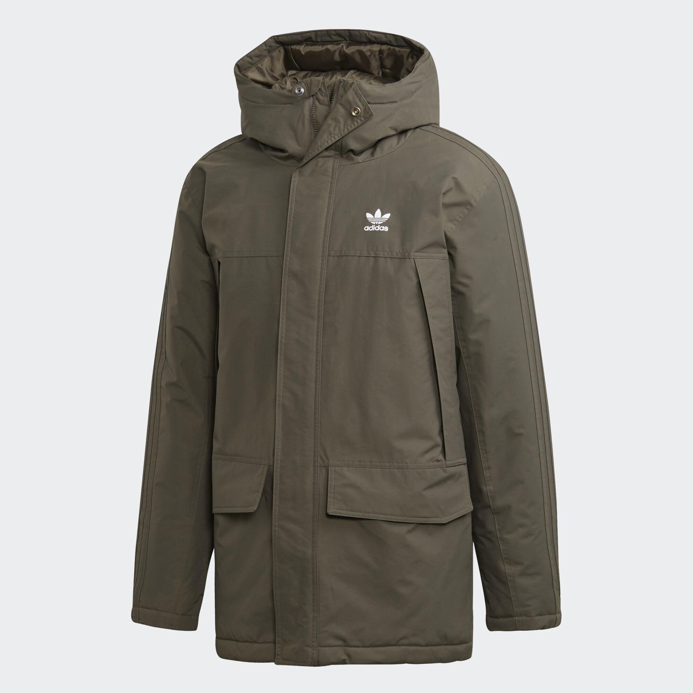 ADIDAS ORIGINALS - Winterparka 'Padded' in de kleur Kaki
