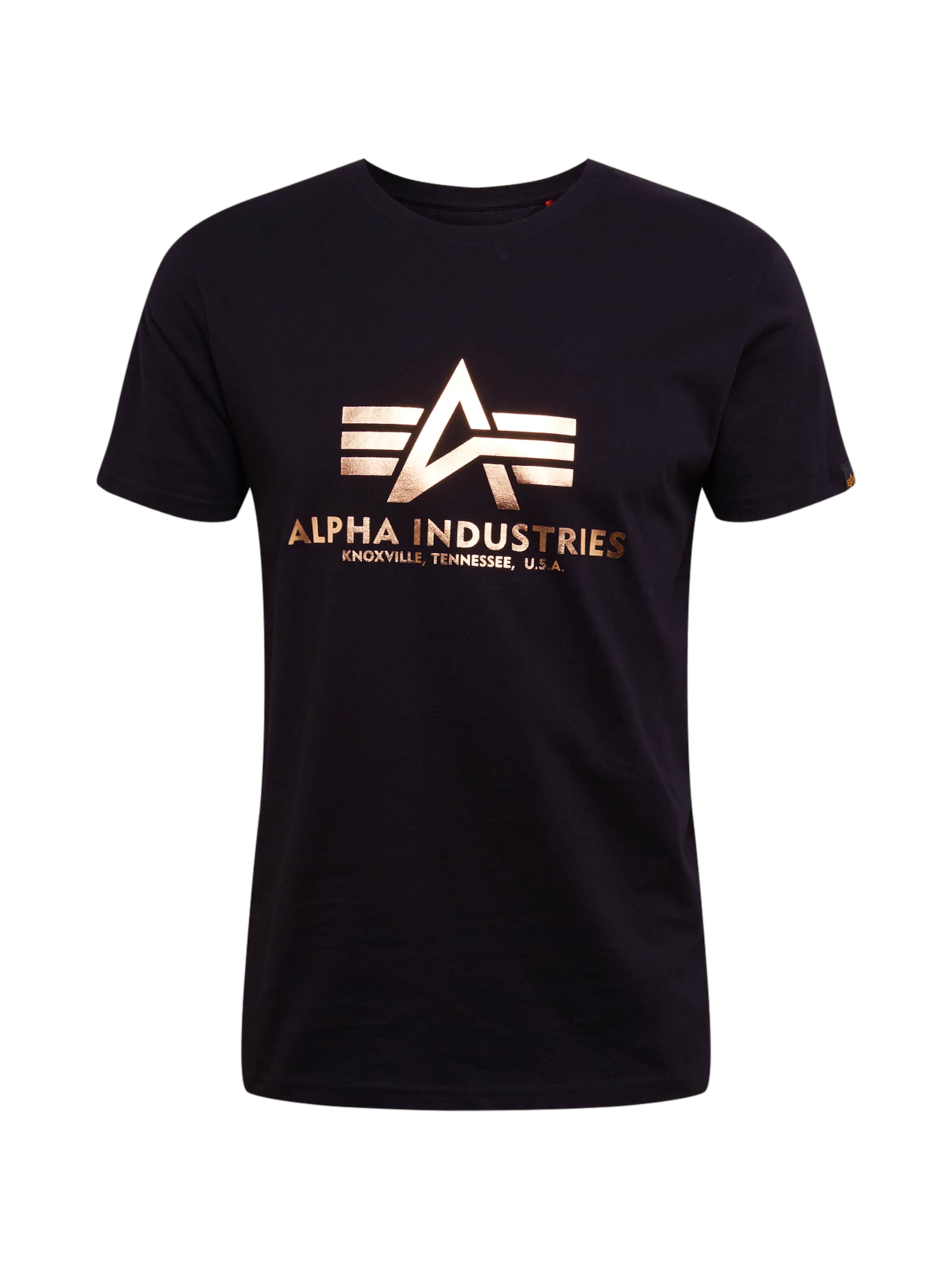 ALPHA INDUSTRIES Bluser & t-shirts i sort: forside