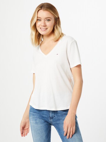 Tommy Jeans - Camiseta en blanco: frente