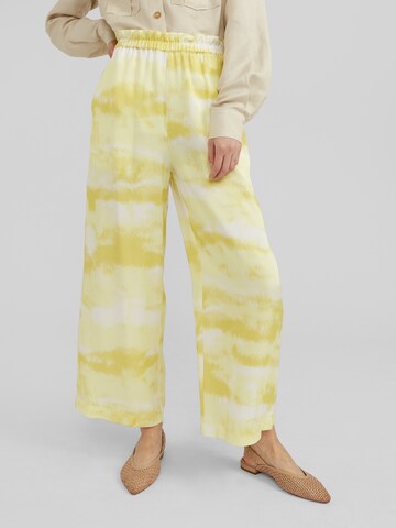 EDITED Wide leg Trousers 'Nerian' in Yellow: front