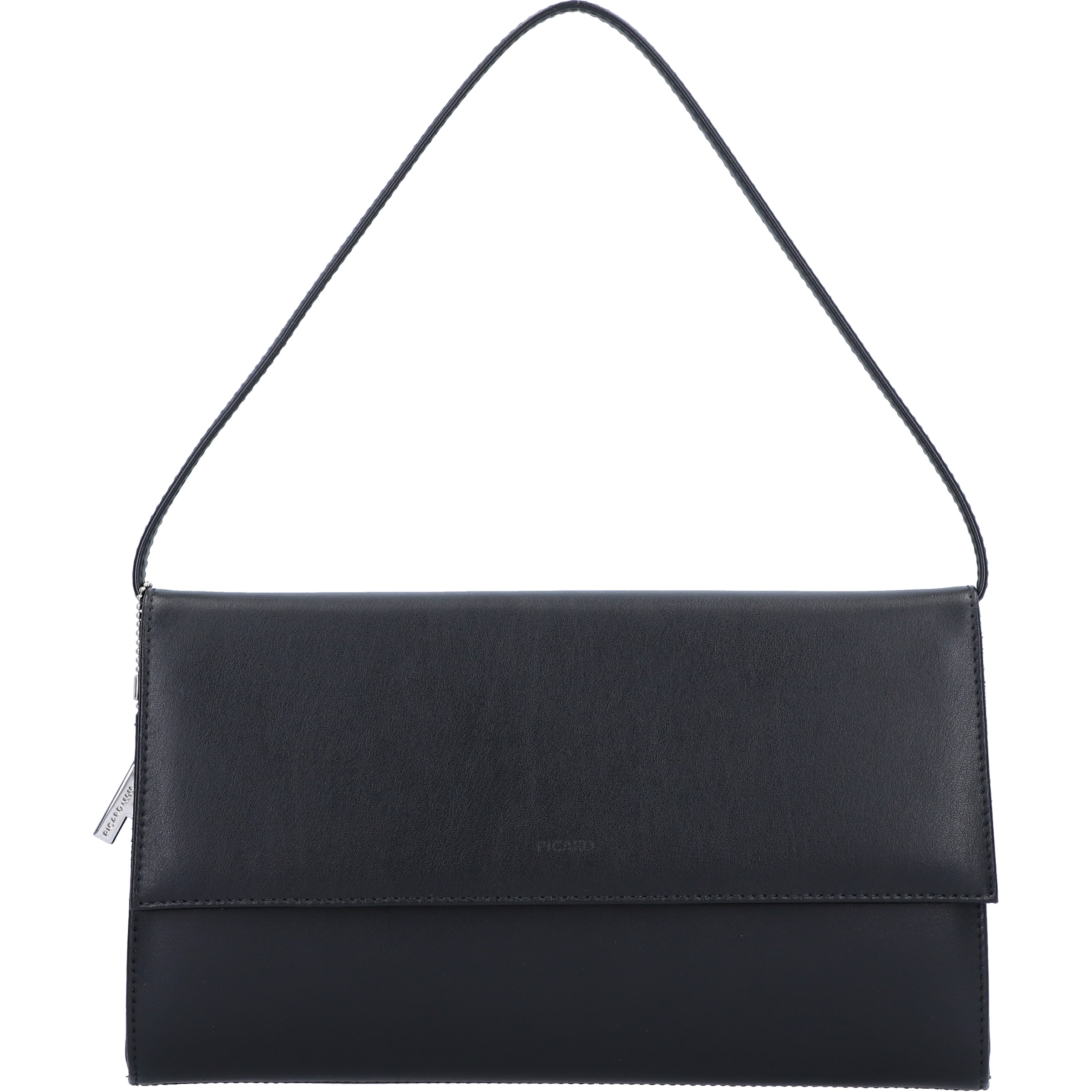 Picard Clutch 'Auguri' in Schwarz: Vorderseite