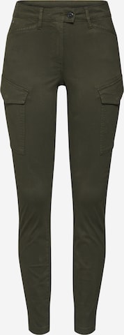 G-Star RAW Skinny Cargobroek in Groen: voorkant