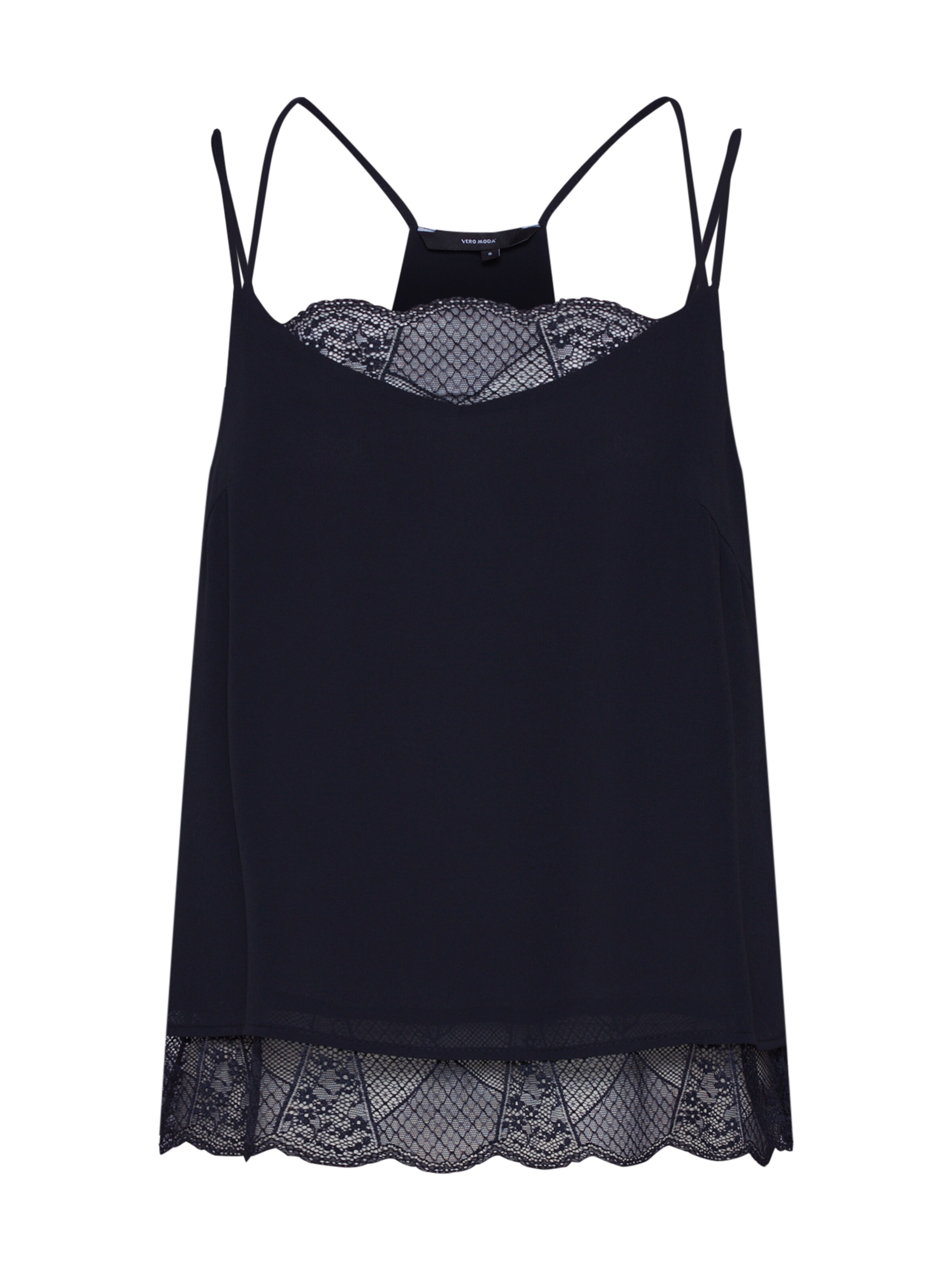 VERO MODA - Top 'LEA SINGLET GA VO' in de kleur Zwart