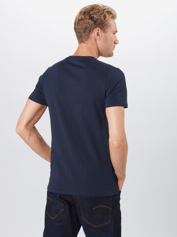 KnowledgeCotton Apparel - Ajuste regular Camiseta 'ALDER' en azul