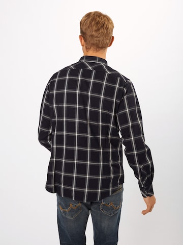 Regular fit Cămașă de la Urban Classics pe albastru: spate